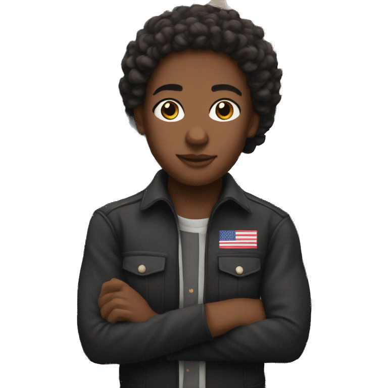 Black American heritage flag  emoji