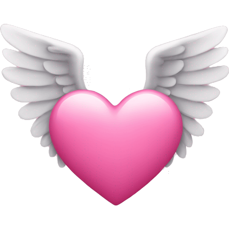 Pink heart with wings  emoji