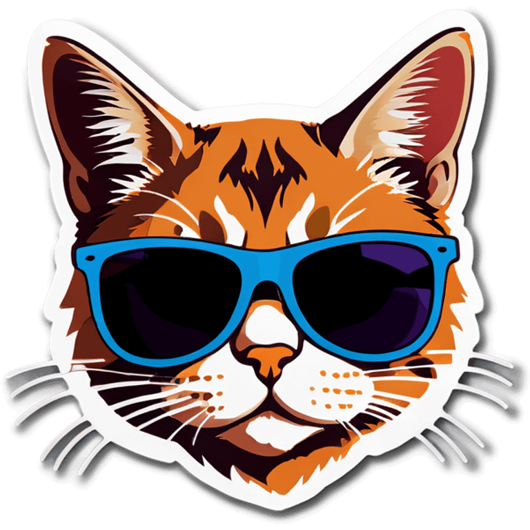 Cat with sunglasses emoji