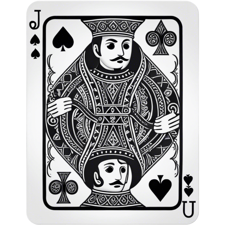 Jack of Spades playing card emoji