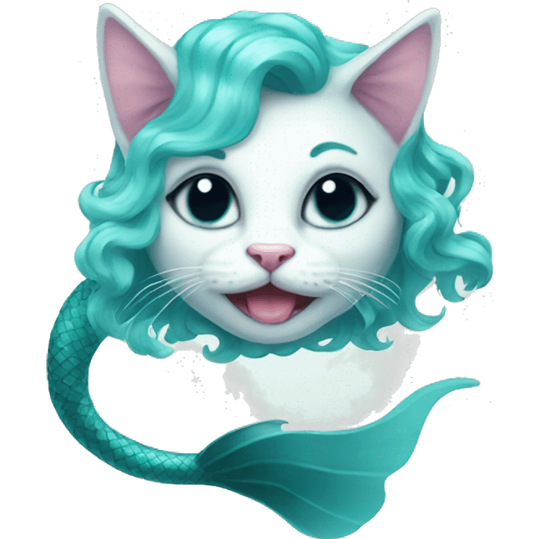 Mermaid cat  emoji