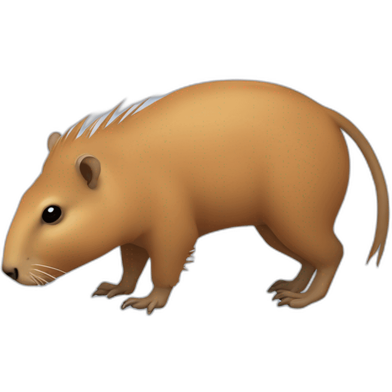 Capybara buvant une biere emoji