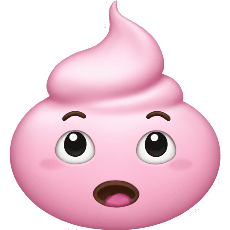 Light pink poop emoji emoji