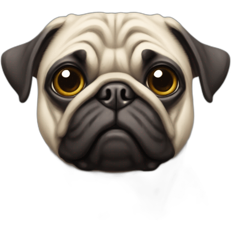 pug like a robot emoji