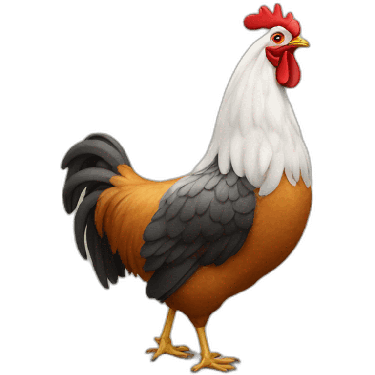 Homme sur poulet emoji