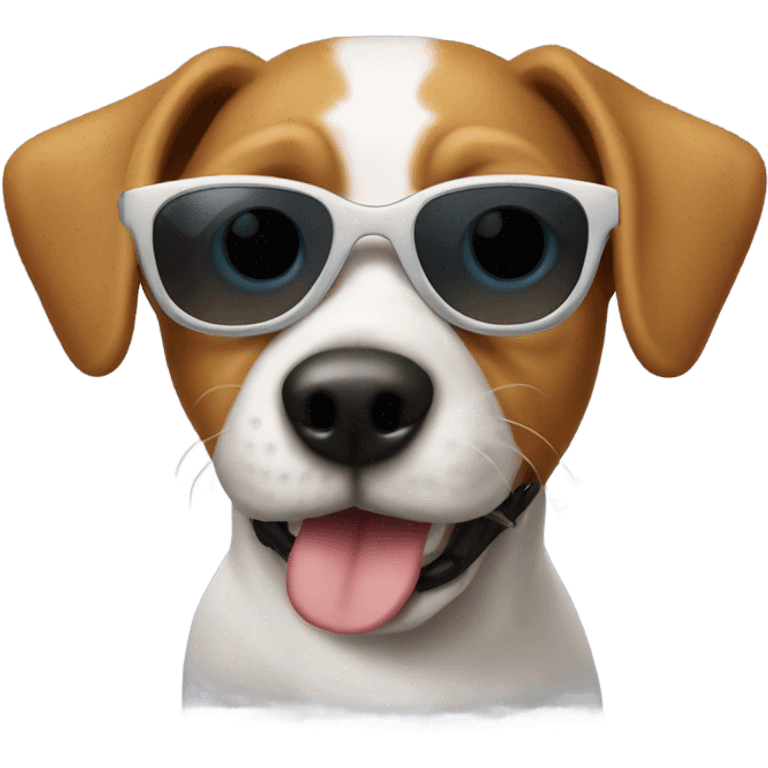 G.s.p. Dog with sunglasses on emoji