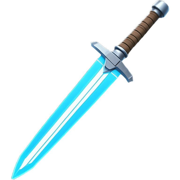 Clash of Clans aesthetic: Cinematic heroic light sabre Emoji, rendered in a 3D vector-style similar to standard emojis with minimal shading and bold, simplified shapes. A compact, vibrant energy blade with a neon-hued, glowing edge and futuristic hilt, softly glowing with a radiant cosmic charm. Simplified yet unmistakably iconic, highly detailed and consistent, glowing with a soft pulsating brilliance and high shine. Stylized with a touch of interstellar elegance and a soft glowing outline, capturing the essence of a legendary energy blade with a friendly, playful manner! emoji