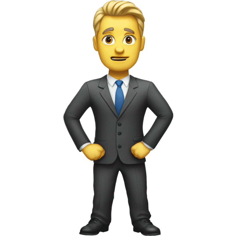 BUSINESSMAN SHOWING THUMBS DOWN emoji