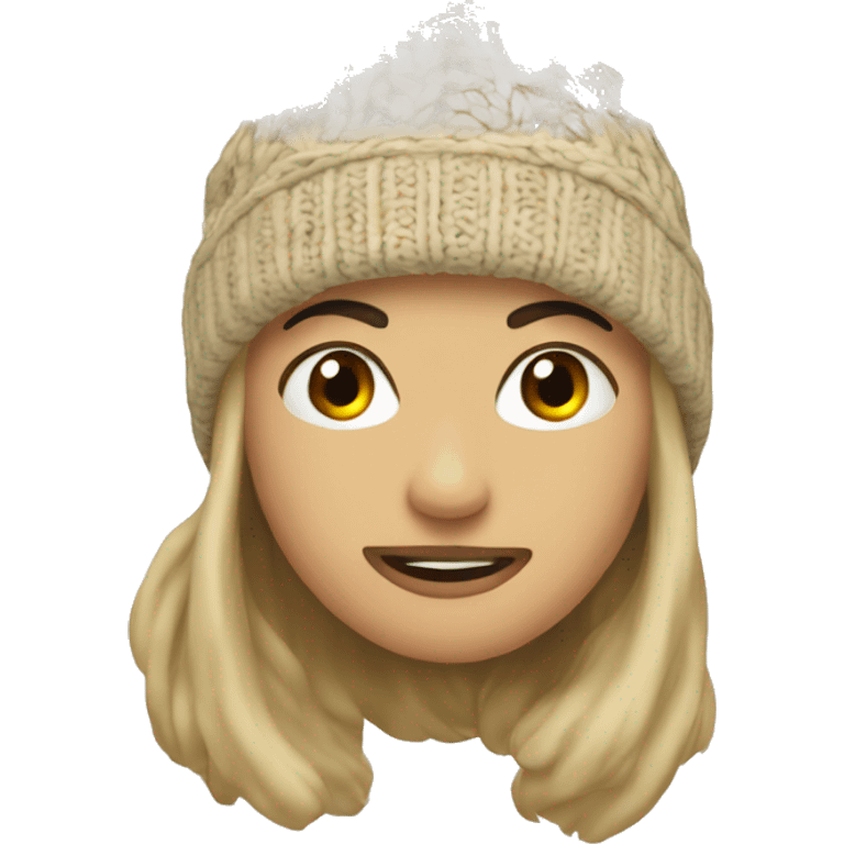 beige winter beanie emoji