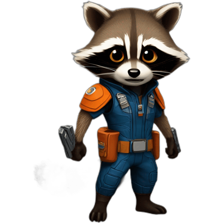 rocket raccoon emoji