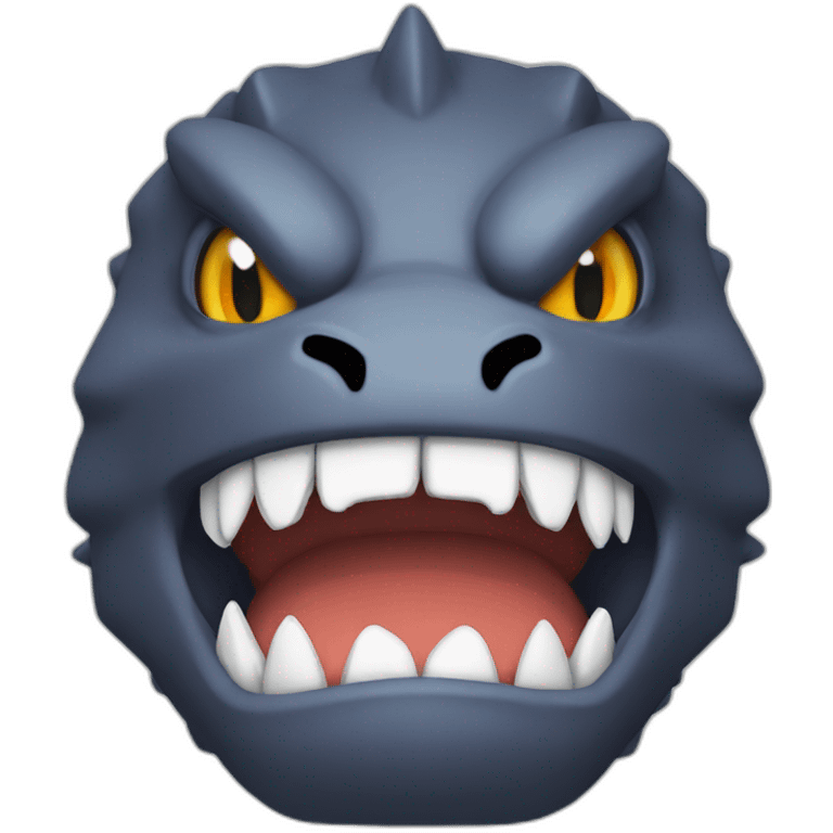 Fury Godzilla Digimon style face emoji