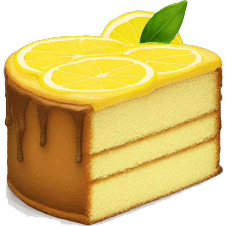 Lemon cake emoji