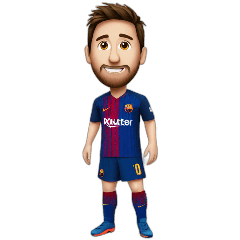 Messi in the bathroom emoji