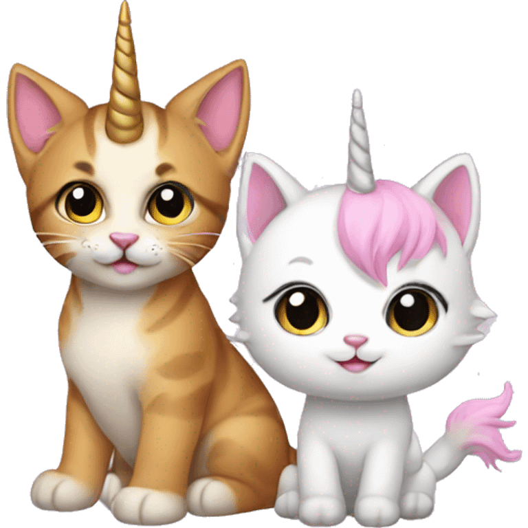 kitten and unicorn  emoji