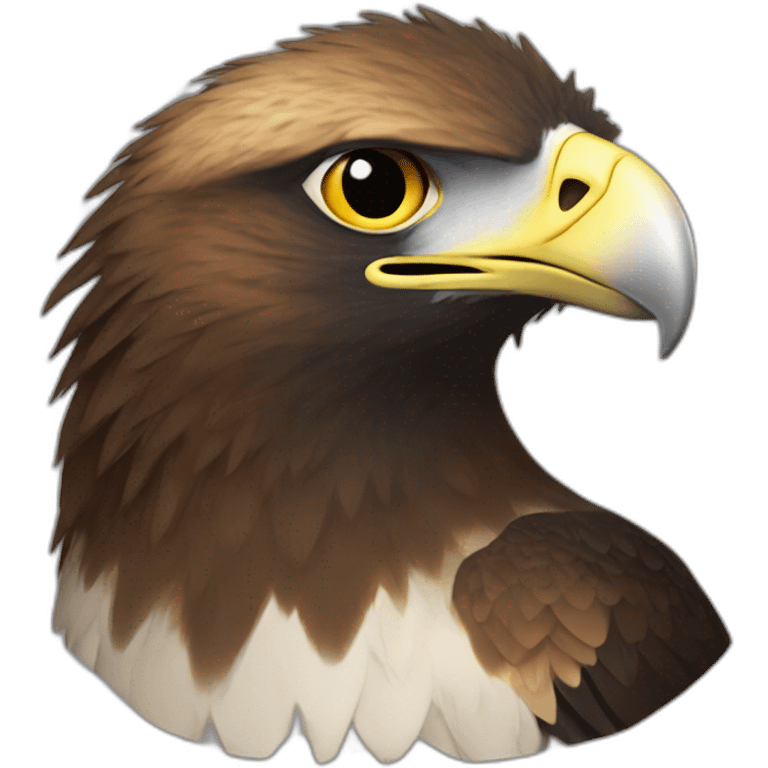 tasmanian wedge tail eagle brown head emoji