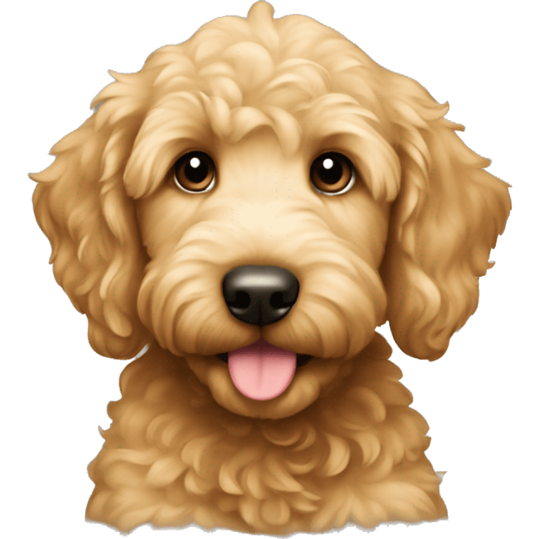 Golden doodle puppy emoji