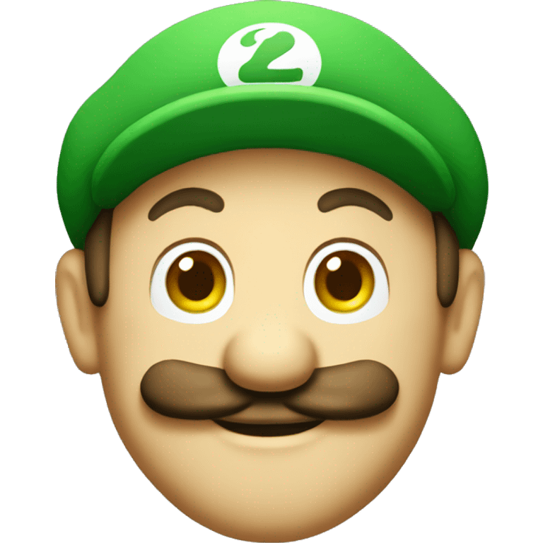 Luigi head  emoji