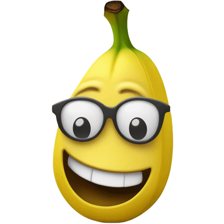 Banana virola sonriendo  emoji