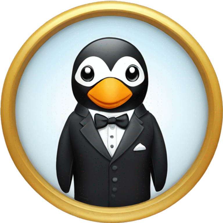 penguin in a tux emoji