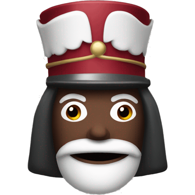  Dark red nutcracker emoji