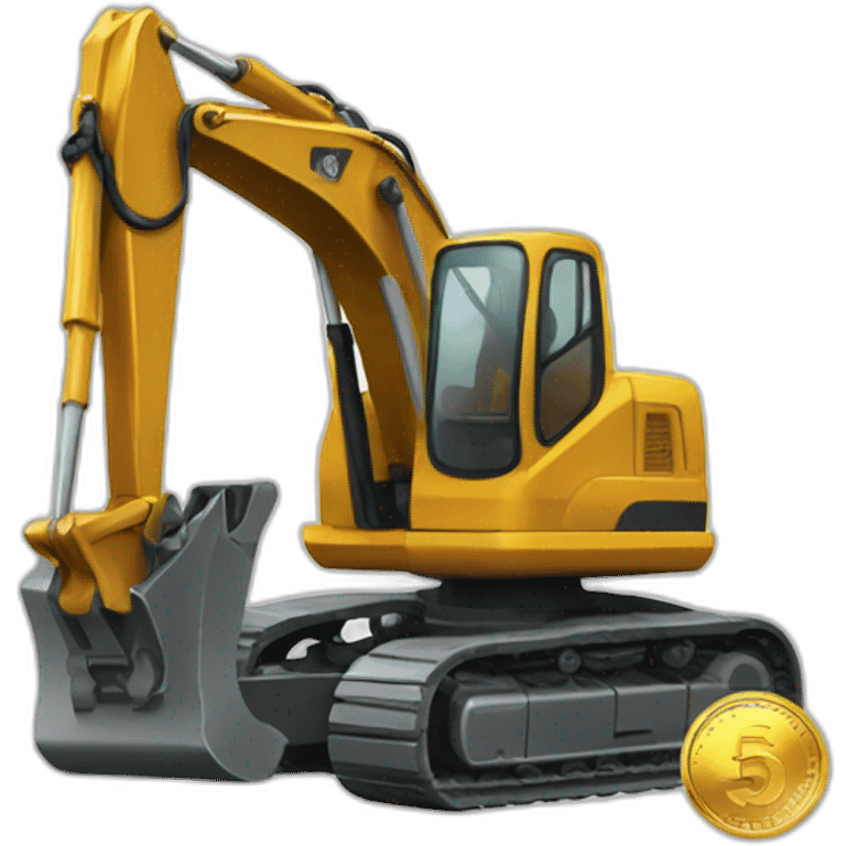 coin-with-excavator-inside emoji