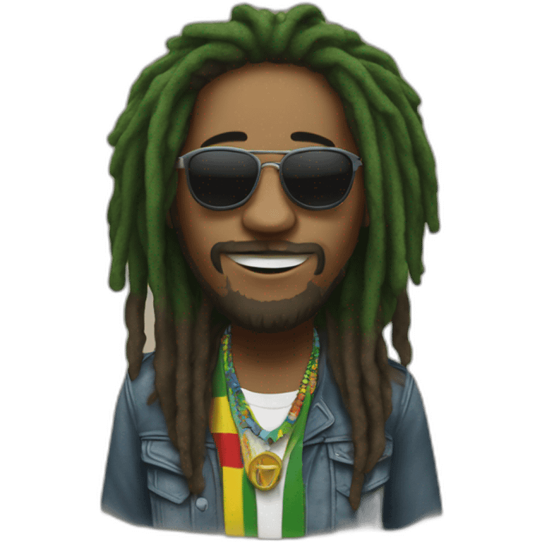 Un rasta a un concert emoji