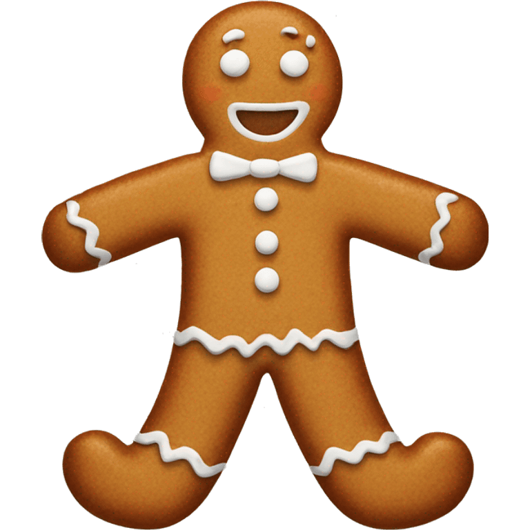 gingerbread man with slippers emoji