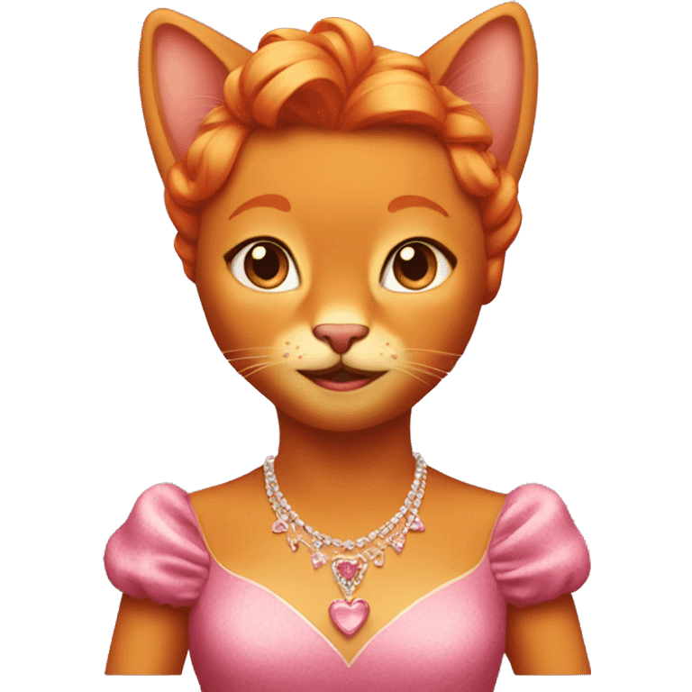 red Cat birthday princess emoji