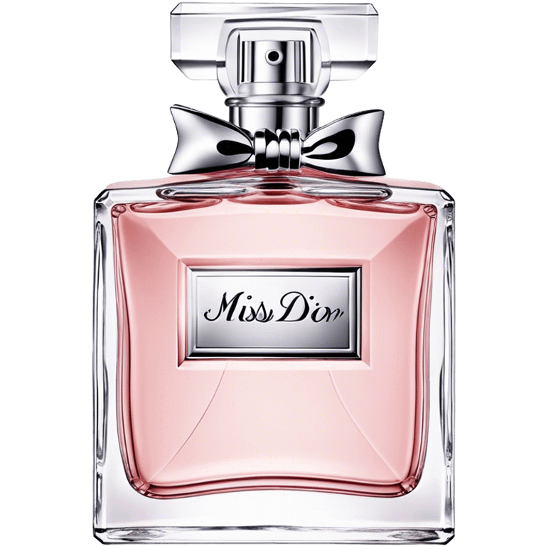 Dior miss dior eau de parfum, low bottle, light pink emoji