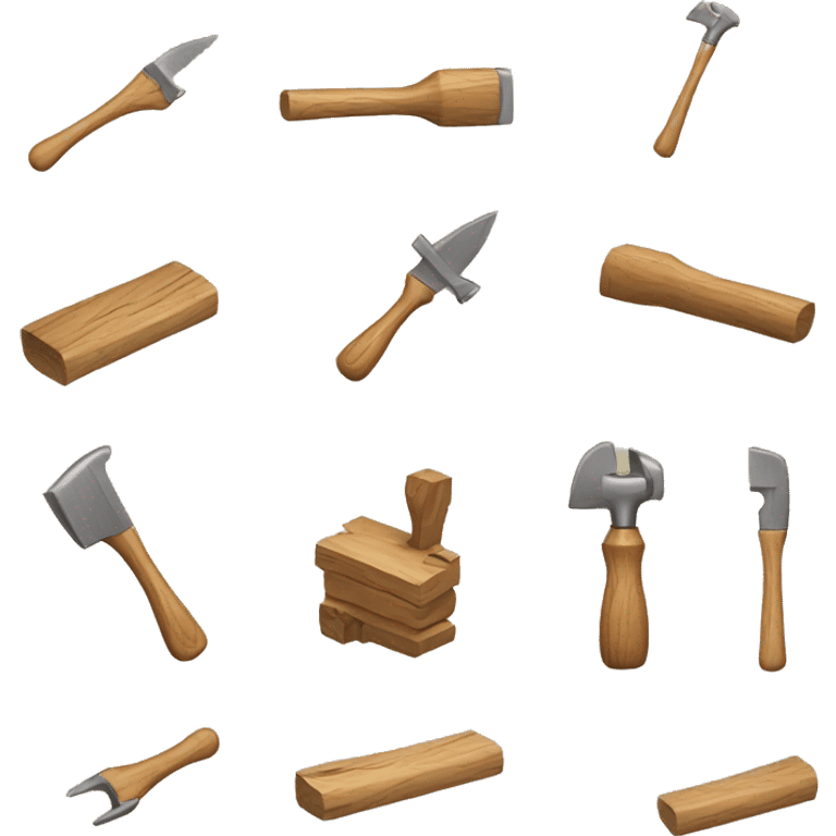 wood tools emoji