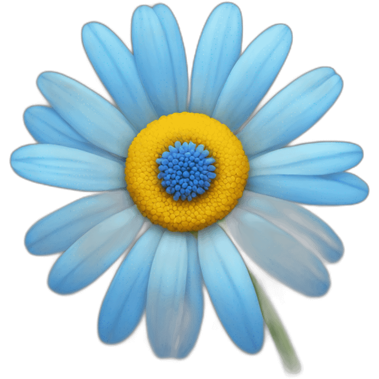 blue daisy flower emoji