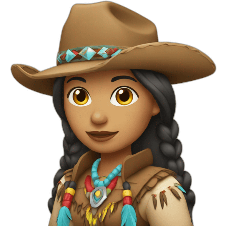 native american cowgirl emoji