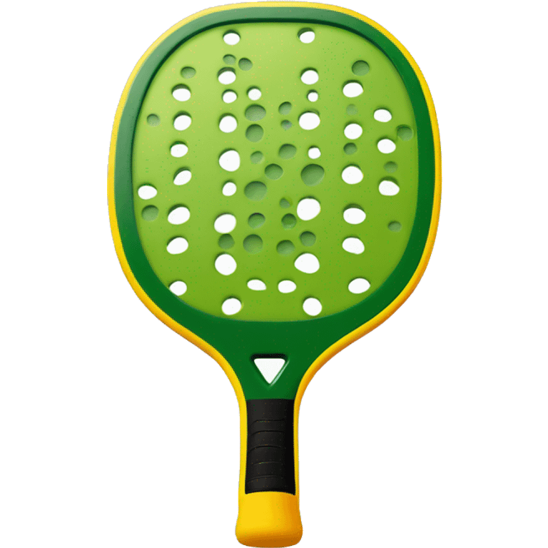 Pickleball and pickleball paddle emoji