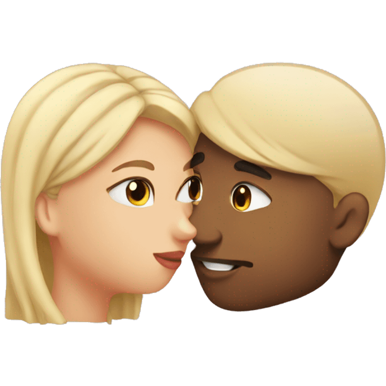 2 girl 1 guy kissing emoji emoji