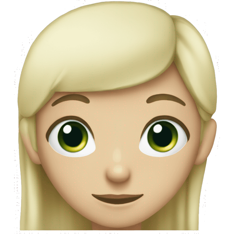 Blue eyed blond girl with a black hair green eyed boy couple emoji