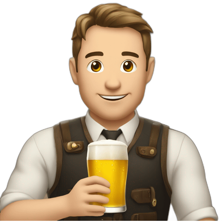 Eleon musk boi e une bière emoji