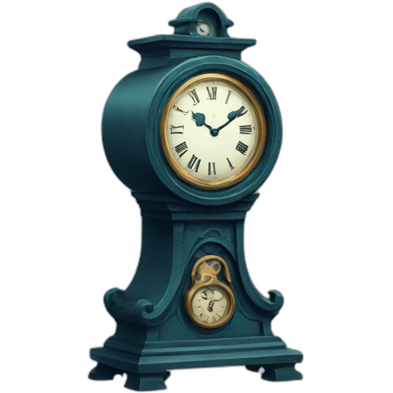 haunted mansion clock disney emoji