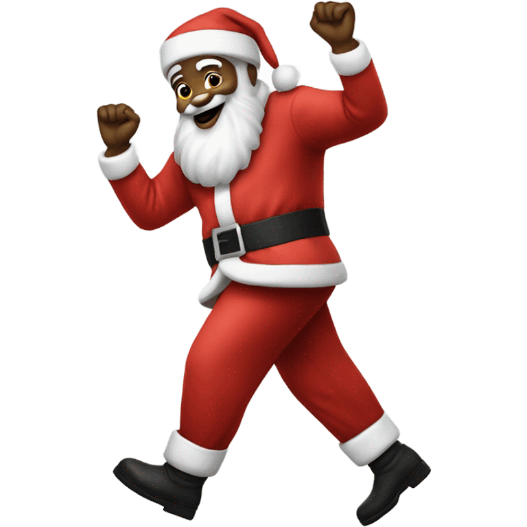 Moonwalking santa  emoji