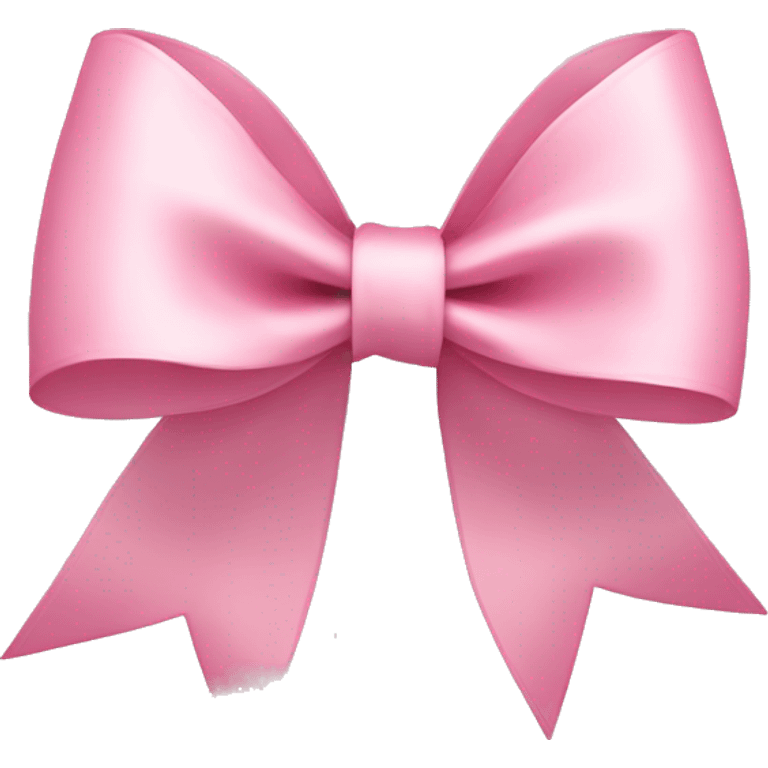 light pink ribbon bow emoji