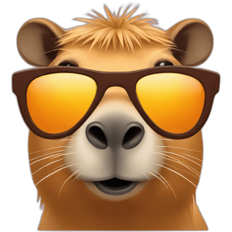 Capybara with sunglasess emoji