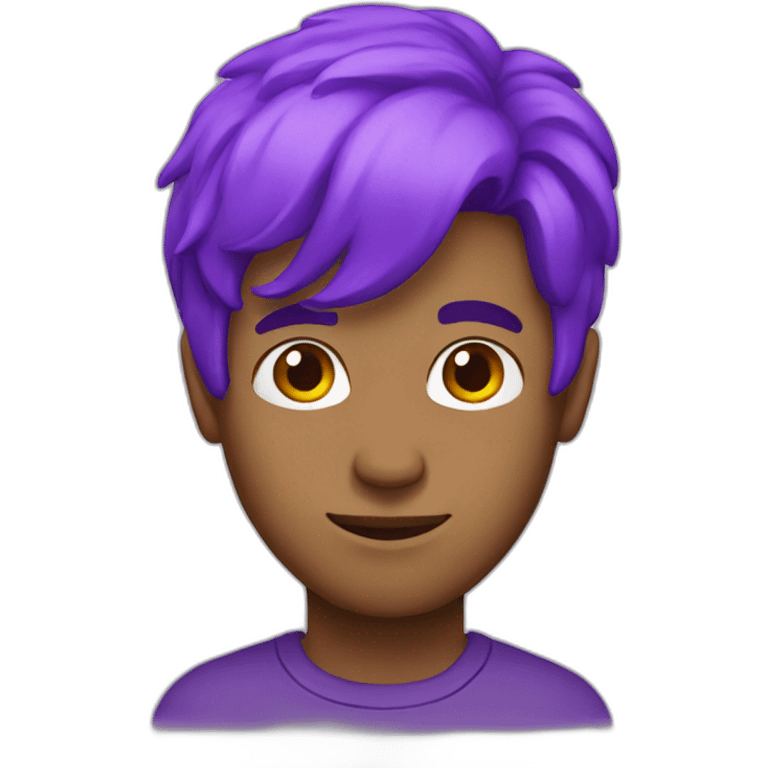 guy with purple hair emoji