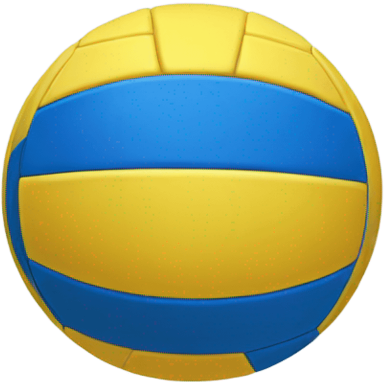 Blue And yellow Volleyball  emoji