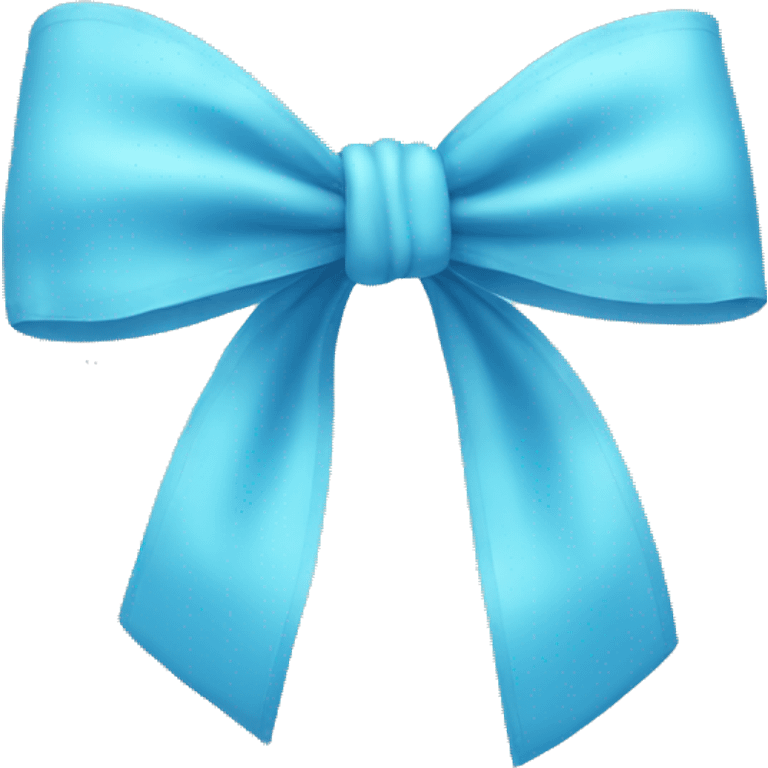 sky blue bow emoji