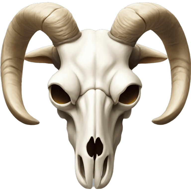 Sheep skull front view emoji