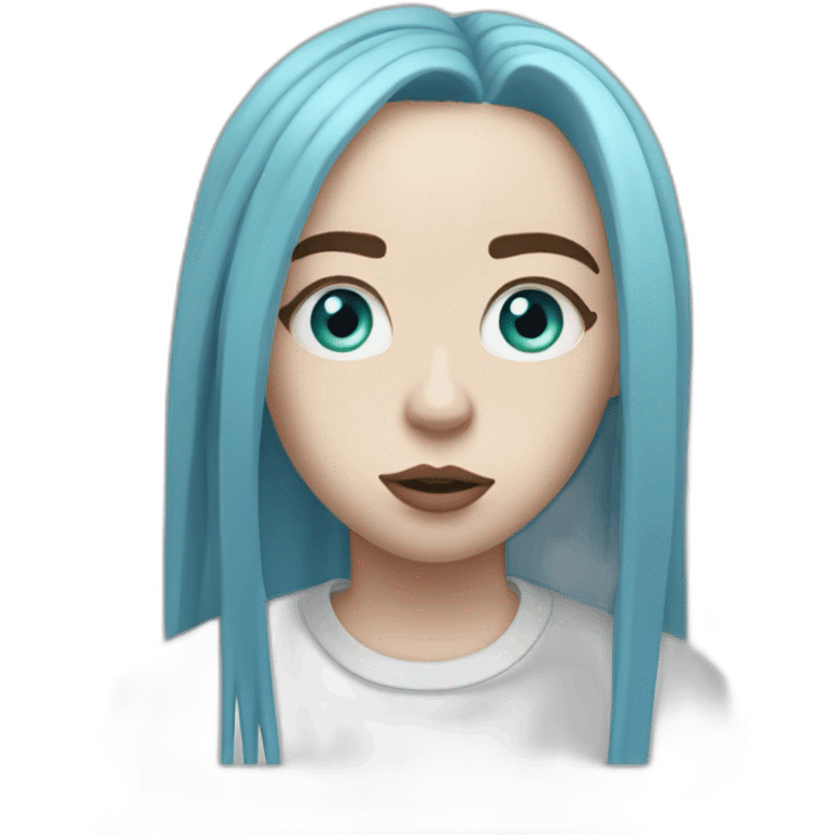 Billie eilish chanteuse 2017 yeux bleu emoji