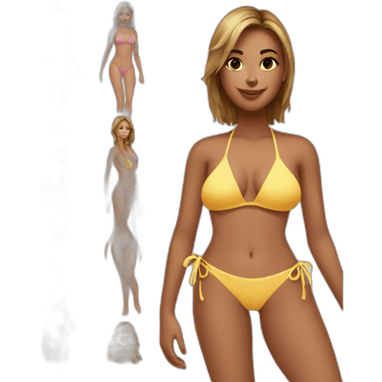 girlfriend in bikini emoji