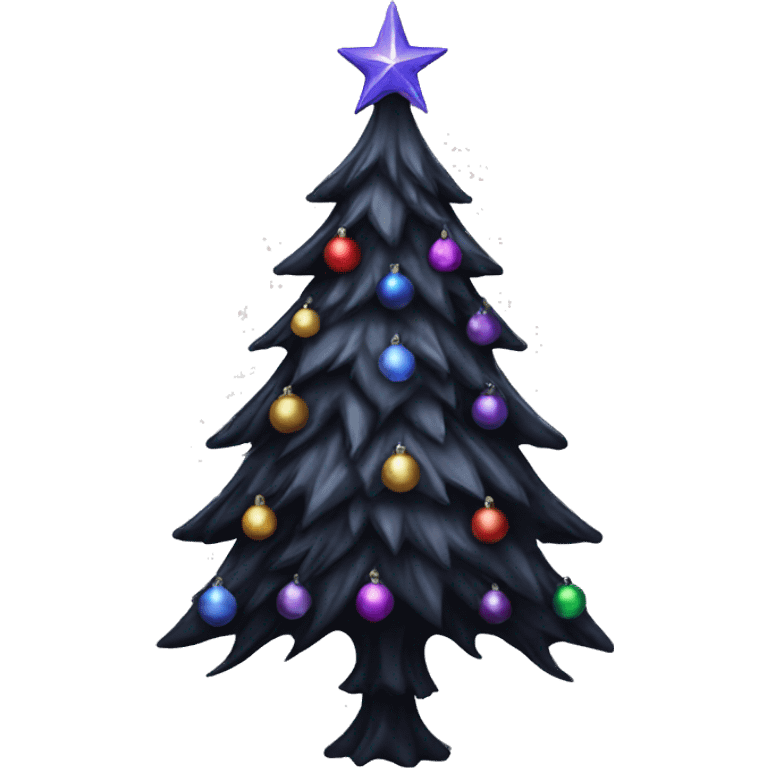 Gothic christmas tree emoji