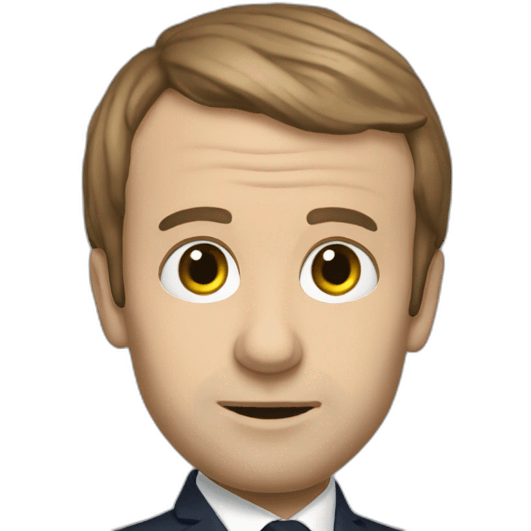 Macron avec Renaudot emoji