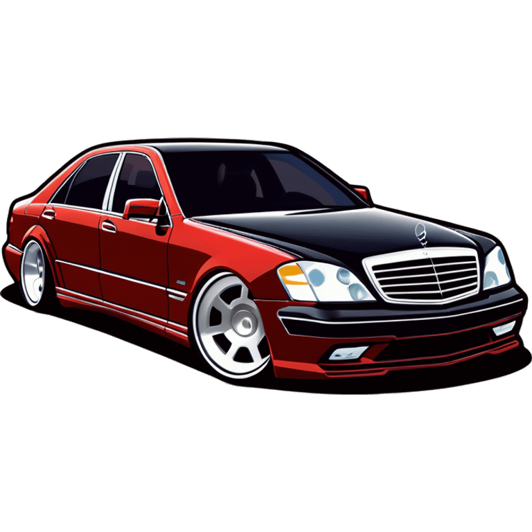 Mercedes s600 slammed  emoji