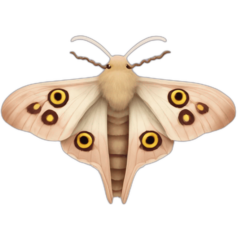 poodle silk moth emoji